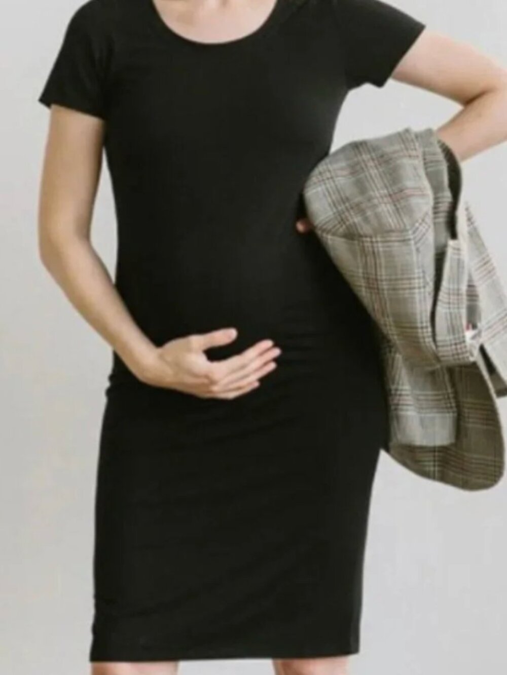 Storq | 0-4, XS-S | Maternity Pregnancy T-Shirt Dress | GREY Color